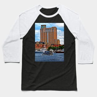 Baltimore MD - Inner Harbor Water Taxi Baseball T-Shirt